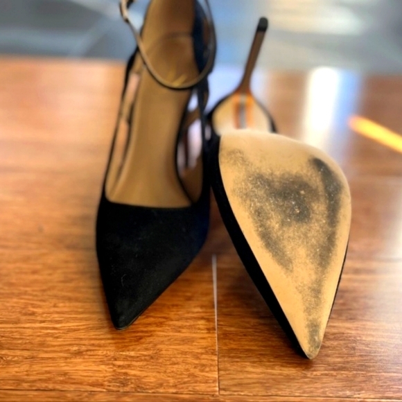 Sam Edelman Adelisa Ankle Strap Stiletto High Heels in Black Suede Size 9.5 - Picture 8 of 8